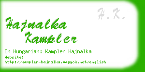 hajnalka kampler business card